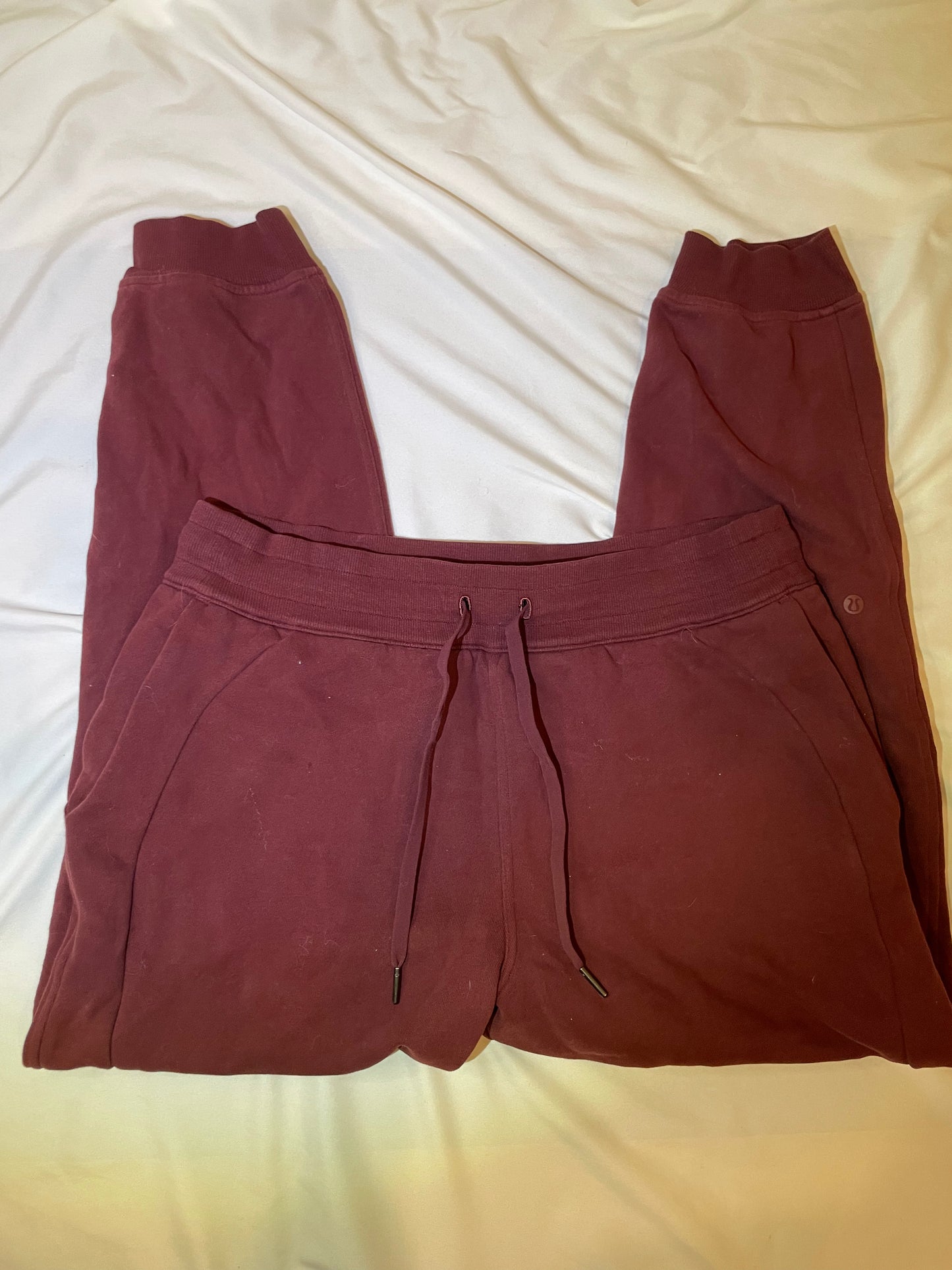 Size 12 Red Merlot Scuba Joggers 28"
