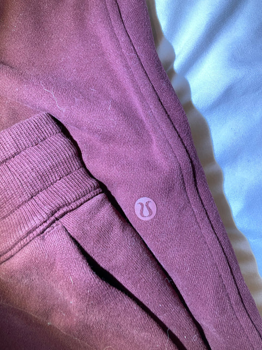 Size 12 Red Merlot Scuba Joggers 28"